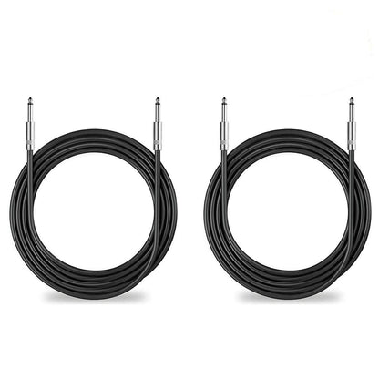 2Pack 200 Ft 1/4" to 1/4" Speaker Cables, True 12AWG Patch Cords, 1/4 Male Inch DJ/PA Audio Speaker Cable 12 Gauge Wire.
